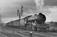 A locomotive arrives at Lowestoft